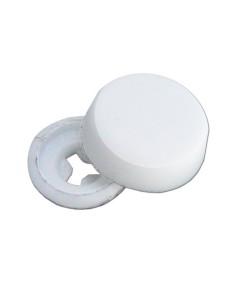 CAPPUCCIO COPRIVITE BIANCO CON GHIERA DIAM. 13 MM