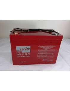BATTERIA ZENITH IN AGM 12V DA 100 AMP  MISURA 30X22X16,5 CM
