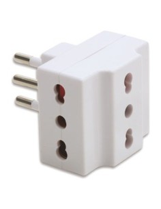 SPINA CON ADATTATORE TRIPLO 220VOLT