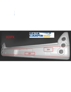 PARAURTI POSTERIORE RIMOR FORD/MB COLORE BIANCO  RIALZATO... 2