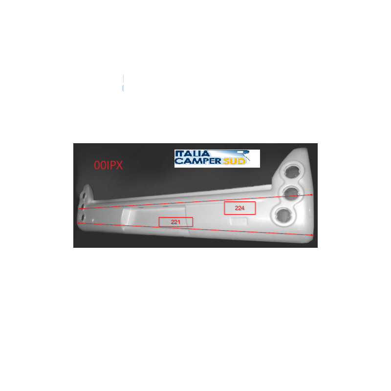 PARAURTI POSTERIORE RIMOR FORD/MB COLORE BIANCO...
