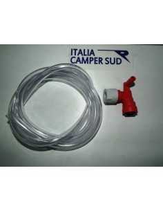 RACCORDO BOILER JG ROSSO CON VALVOLA 12 MM E TUBO DA 1 MT...