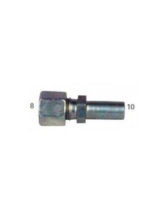 RACCORDO GAS A TUBO DA 10 MM PER STRINGITUBO DA 8 MM