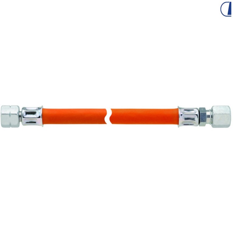 TUBO GAS CON RACCORDI FLESSIBILE  LUNGHEZZA 300 CM