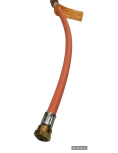 TUBO FLESSIBILE GAS 2 RACCORDI 40CM ALTA PRESSIONE ITALIA 2