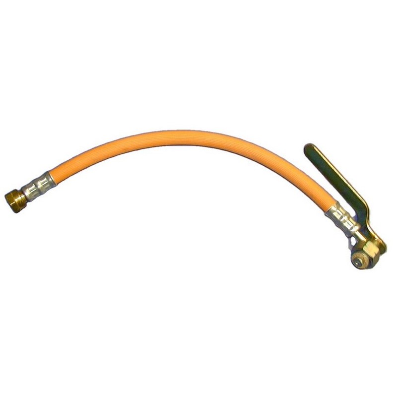 TUBO FLEX PER GAS CON CON RACCORDI E MANOVELLA...