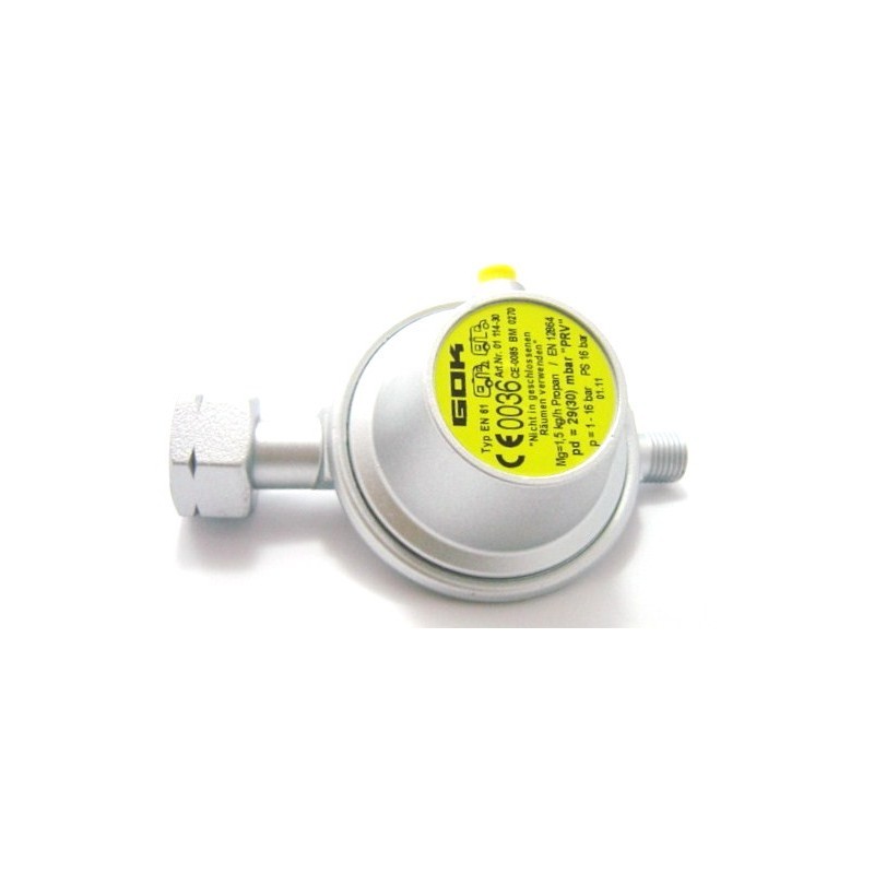 REGOLATORE GAS 30 BAR 1,5 KG CON VALVOLA DI...