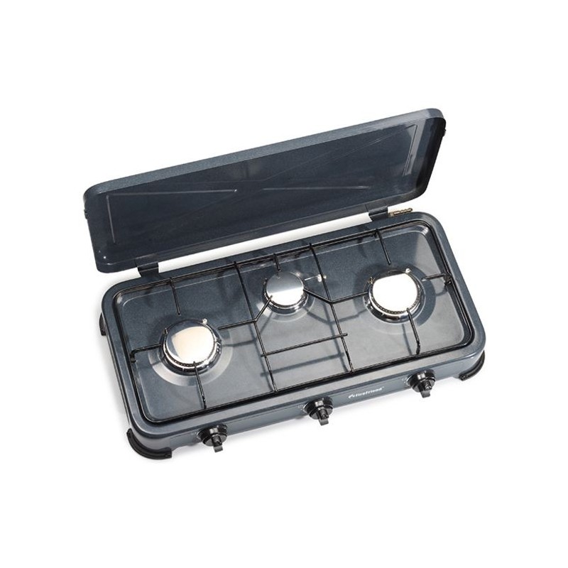 FORNELLO 3 FUOCHI PORTATILE COLORE NERO
