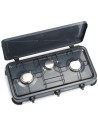 FORNELLO 3 FUOCHI PORTATILE COLORE NERO