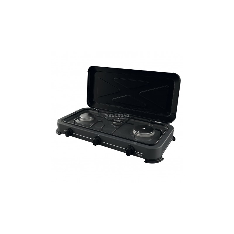 FORNELLO 3 FUOCHI PORTATILE COLORE NERO