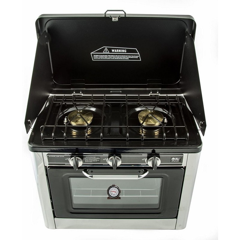 COMBINATO 2 FUOCHI  E FORNO IN ACCIAIO INOX...