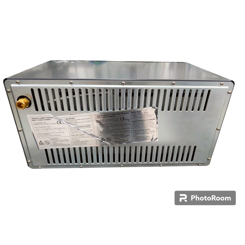 FORNO PORTATILE A GAS SMALTATO NERO