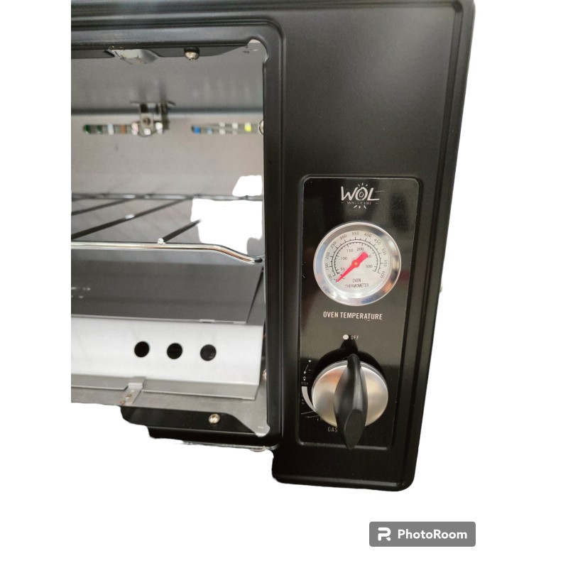 FORNO PORTATILE A GAS SMALTATO NERO