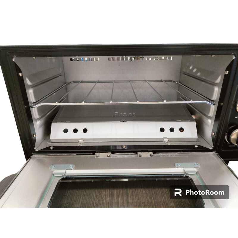 FORNO PORTATILE A GAS SMALTATO NERO