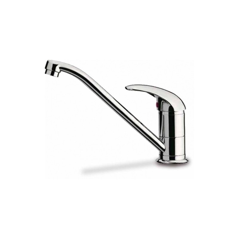 MISCELATORE MONOCOMANDO CON CANNA 22 CM CROMO...