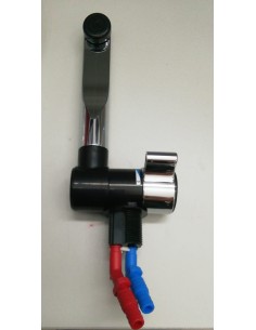 RUBINETTO MISCELATORE  MODELLO  LONDON NERO-CROMATO 2