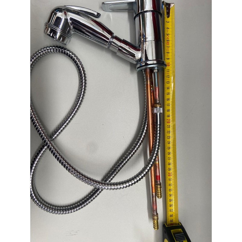 MISCELATORE DA VASCA CON CANNA ESTRAIBILE 150 CM
