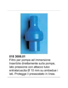 FILTRO PER POMPE ACQUA AD IMMERSIONE
