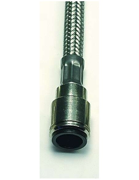 TUBO FLEX PER RUBINETTO DA CM 30 CON INSERTO JOHN GUEST DA 12 MM