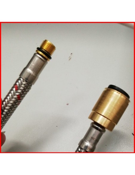 TUBO FLEX PER RUBINETTO DA CM 30 CON INSERTO JOHN GUEST DA 12 MM