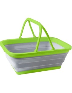 BACINELLA HOLDALL FOLD-AWAY DA 16 LT IN SILICONE CON MANICI