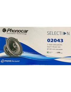 CASSE ALTOPARLANTI PHONOCAR DA DIAM.130 MM 2 VIE 70 WATT