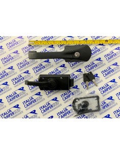 SERRATURA CARAVAN PER PORTE SERIE MAX NERA CON CILINDRO E...