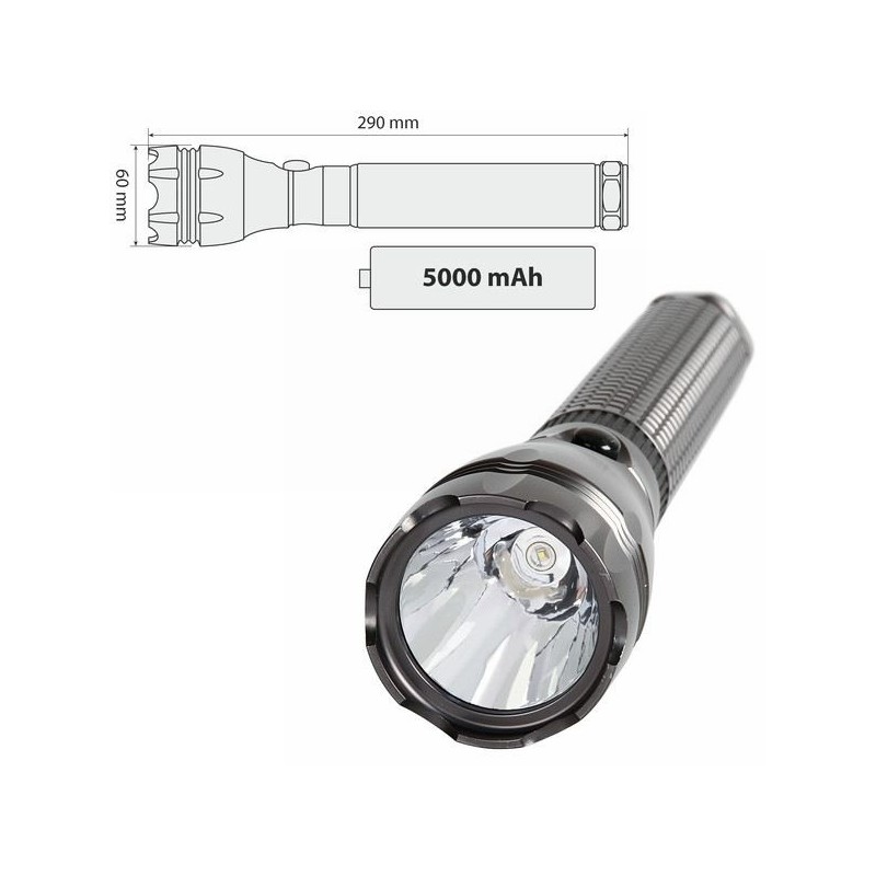 TORCIA PORTATILE IN ALLUMINIO A 1 LED MISURA CM...