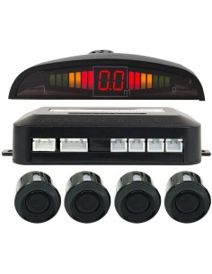 KIT SENSORI PARCHEGGIO CON DISPLAY DI DISTANZA 4 PEZZI