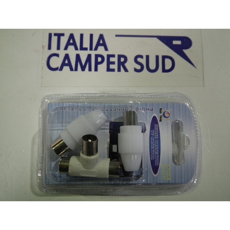 KIT CONNETTORI CAVO TV COMPOSTO DA 1 CONNETTORE...