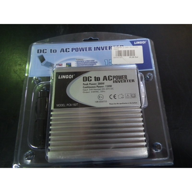 INVERTER 12 -230V 150 W CON CAVO