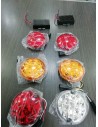 KIT 6 FANALI LED POSTERIORI ROTONDI CON RESISTENZE DIAMETRO 95 MM