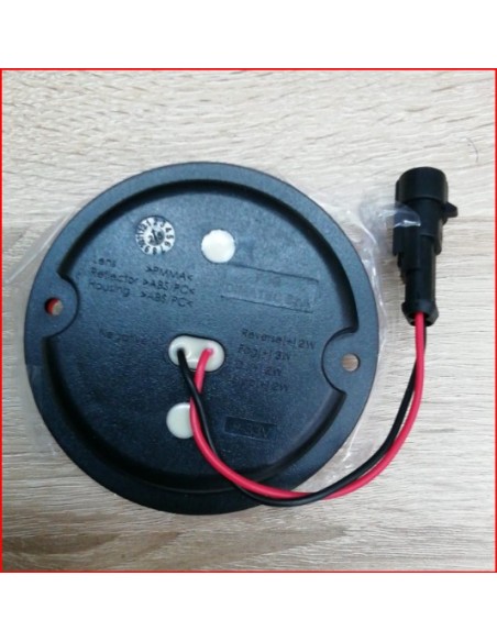 KIT 6 FANALI LED POSTERIORI ROTONDI CON RESISTENZE DIAMETRO 95 MM