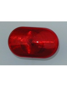 LUCE POSIZIONE OVALE AD INCASSO RETRO COLORE ROSSO