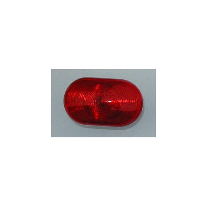 LUCE POSIZIONE OVALE AD INCASSO RETRO COLORE ROSSO