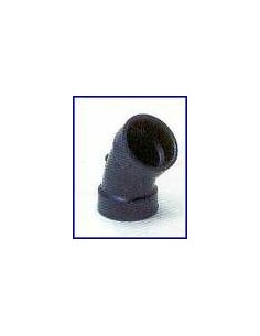 SEMICURVA 45 ° DA 1 POLLICE E MEZZO MATERIALE PLASTICO