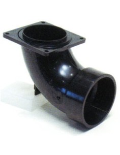 RACCORDO GIREVOLE 90° DA 3 PER TUBO ESTERNO 9 CM
