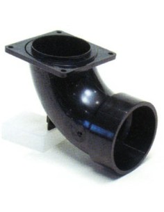 RACCORDO GIEREVOLE 90 ° DA 3   PER TUBO INTERNO 9 CM