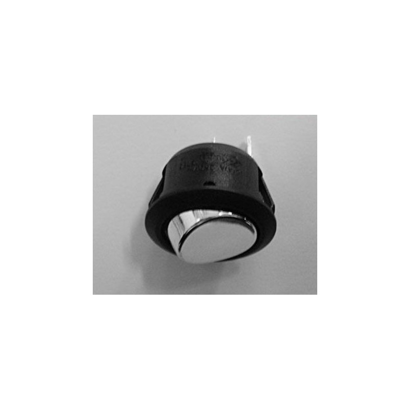 INTERRUTTORE UNIPOLARE CROMATO 10 AMP TONDO