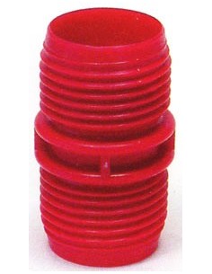 RACCORDO TUBO ASPIRALE 75 MM TERMINALE ROSSO