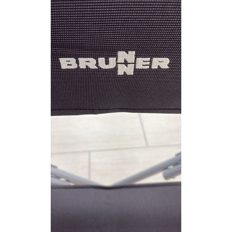 SEDIA REGISTA BRUNNER PIEGHEVOLE GRIGIA E NERA