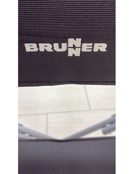 SEDIA REGISTA BRUNNER PIEGHEVOLE GRIGIA E NERA