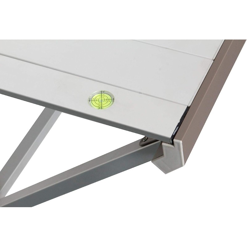 TAVOLO ARROTOLABILE TITANIUM IN ALLUMINIO...