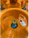 BOMBOLA GAS IN VETRORESINA COLORE ARANCIO DA 10 KG DIMENSIONE ALTEZZA 58 CM DIAMETRO 30 CM