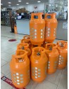 BOMBOLA GAS IN VETRORESINA COLORE ARANCIO DA 10 KG DIMENSIONE ALTEZZA 58 CM DIAMETRO 30 CM