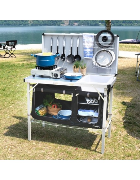 MOBILETTO PORTAFORNELLO RIGIDO CON CHIUSURA A VALIGETTA MODELLO DRIVE-IN