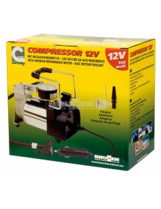 MINI COMPRESSORE ARIA 12 V MULTIFUNZIONE CON CAVO DA 3 MT