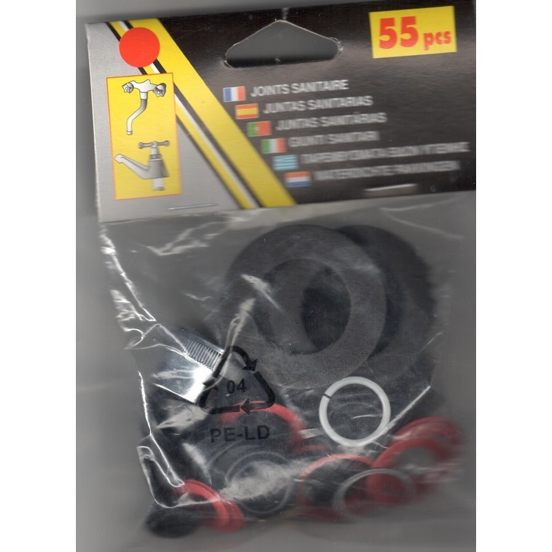 KIT GOMMINI PER RUBINETTI E  SANITARI 55PZ