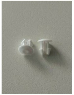TAPPO IN PLASTICA COLORE BIANCO DIAMETRO 5MM ALTEZZA 7MM