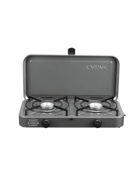 FORNELLO CADAC 2 COOK CON 2 FUOCHI COLORE NERO COMPLETO DI SACCA